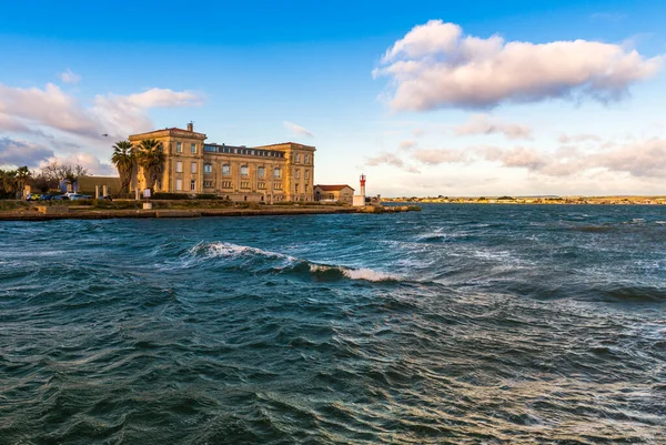 Panorama Quai Daurade Distrito Pointe Courte Sete Lagoa Thau Região — Fotografia de Stock