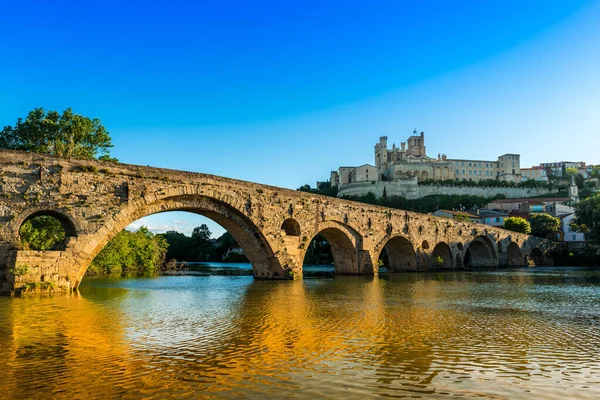 Catedral Saint Nazaire Saint Celse Uma Igreja Gótica Localizada Beziers — Fotografia de Stock