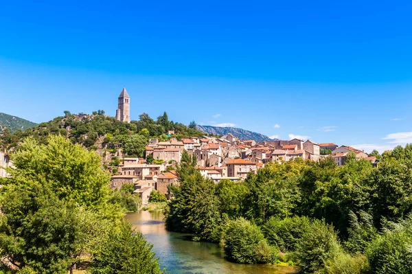 Eski Ortaçağ Köyü Olargues Herault Languedoc Occitanie Fransa — Stok fotoğraf