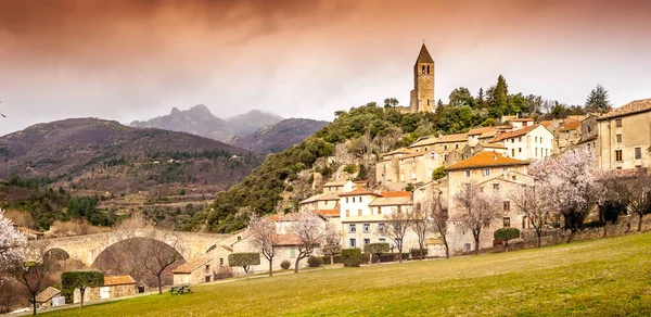 Eski Ortaçağ Köyü Olargues Herault Languedoc Occitanie Fransa — Stok fotoğraf