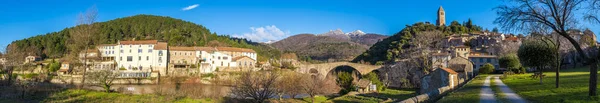 Eski Ortaçağ Köyü Olargues Herault Languedoc Occitanie Fransa — Stok fotoğraf