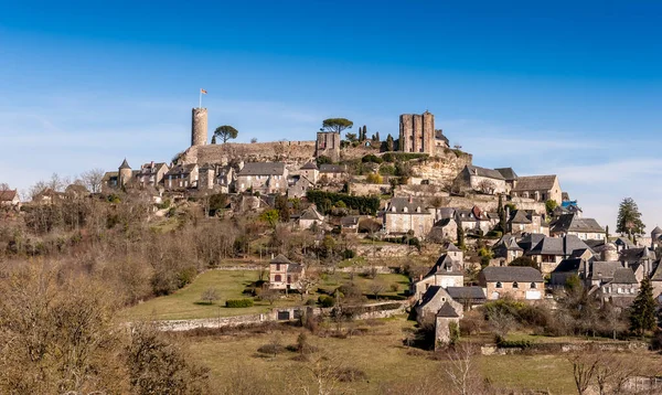 Fransa Yeni Aquitaine Correze Deki Muhteşem Ortaçağ Köyü Turenne — Stok fotoğraf