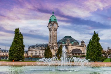 Limoges tren istasyonu Haute-Vienne 'de, Fransa' nın Yeni Aquitaine şehrinde.