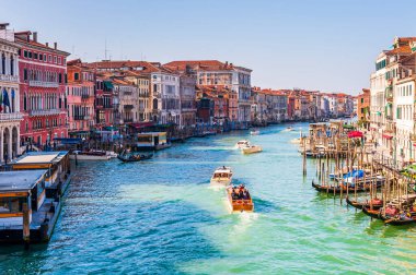 Venedik, Veneto, İtalya 'da gündüz trafiği