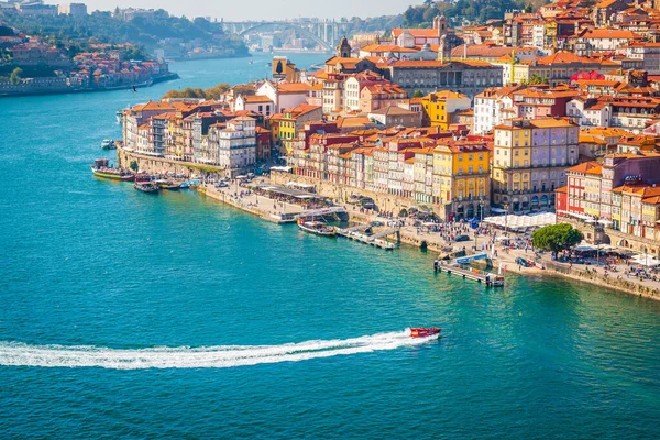 Porto Douro Folyó Panorámája Portugáliában — Stock Fotó