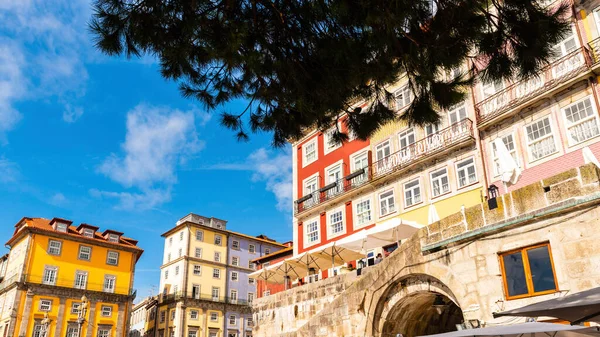 Färgglada Hus Porto Portugal — Stockfoto