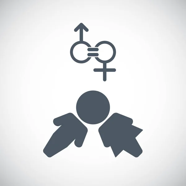 stylish banner with gender equality concept, vector illustration