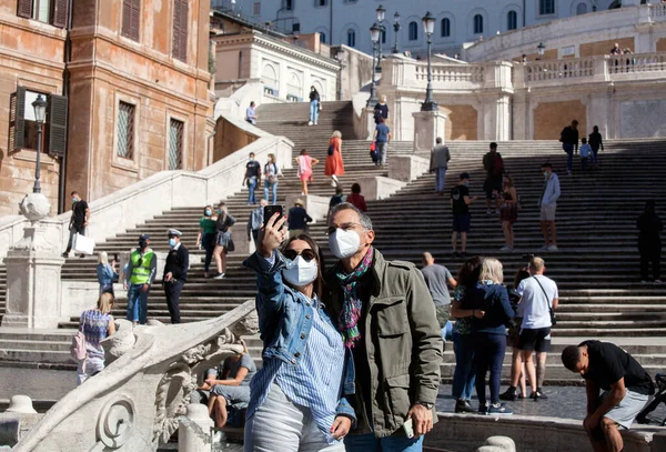 Рим Италия Октября 2020 Италия Усилить Меры Против Пандемии Сегодня — стоковое фото