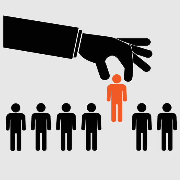  Выбор РГБ, отбор кандидатов, группа сотрудников. Векторный бизнес, бизнес компания ищет работника для работы. Подбор сотрудника с идеей лампочки, подбор кандидатов, группа сотрудников
.