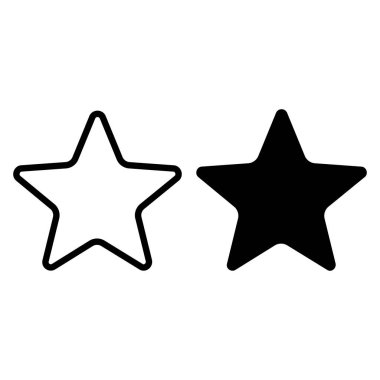  RGB Yıldız simgesi. Düz simge yıldız sembolü Vektör Logo Şablonu