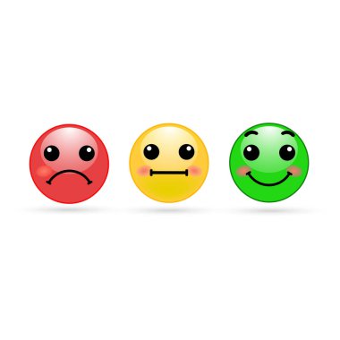 Problem çözme konsepti. Simgeler ve duygu simgeleri içeren vektör illüstrasyonu.