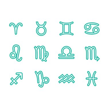 Zodiac simge koleksiyonu, logo sembolü