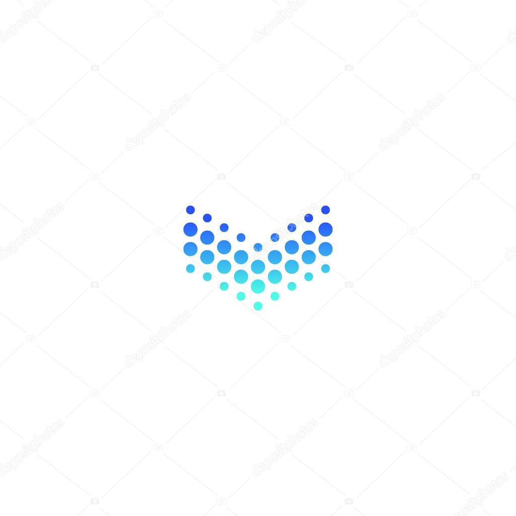 Bird technology symbol, design digital logo
