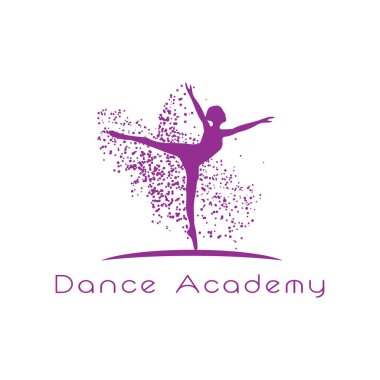 Dans Akademisi logosu, balerin, dansçı sembolü