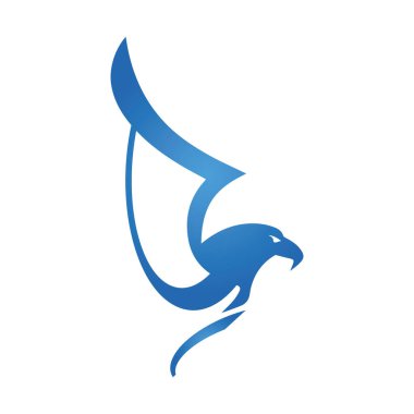 Kartal dövmesi, kuş amblemi, şahin logo vektörü