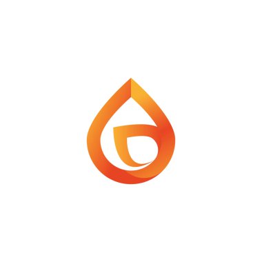 Benzin İstasyonu modern logo simgesi vektörü