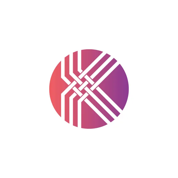 Símbolo Logotipo Círculo Ícone Emblema Moderno — Vetor de Stock