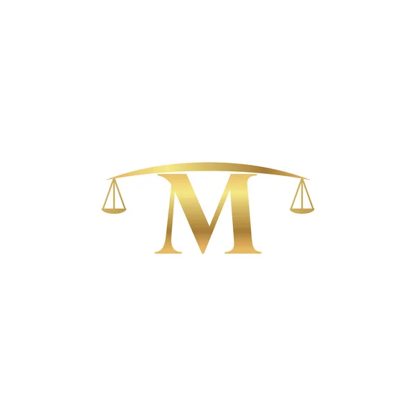 Hukuk Bürosu Logosu Avukat Simgesi Yargı Sembolü — Stok Vektör
