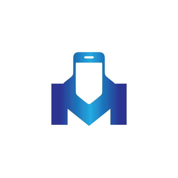 Símbolo Telefone Móvel Logotipo Smartphone — Vetor de Stock