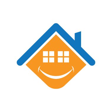 Emlakçı logosu, mutlu simge
