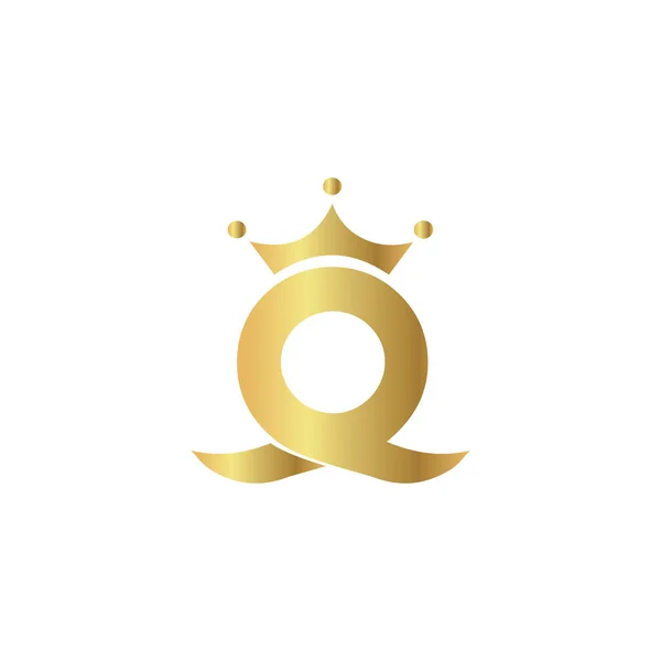 Βασιλικό Πολυτελές Χρυσό Λογότυπο Διακόσμηση Έμβλημα — Διανυσματικό Αρχείο