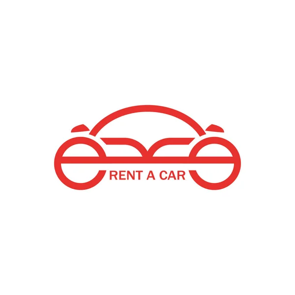 Emblema Automotivo Logotipo Rent Car Gráficos De Vetores