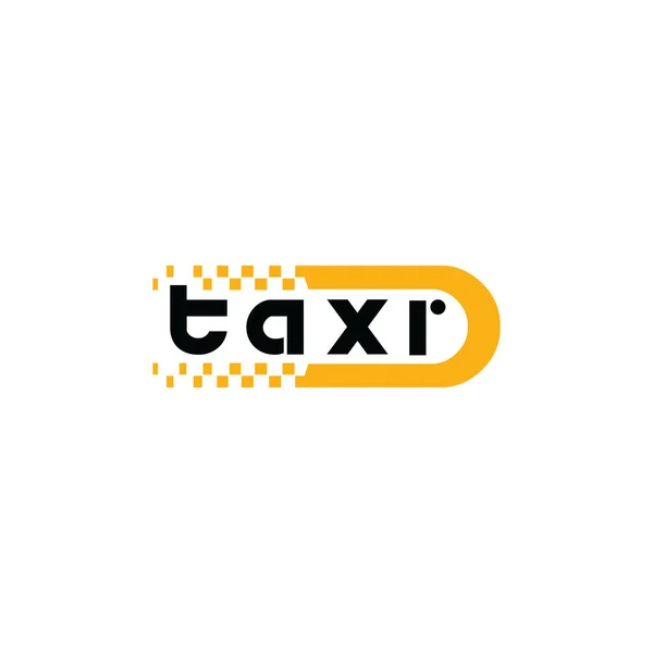 タクシーのロゴマーク都市交通のロゴ — ストックベクタ