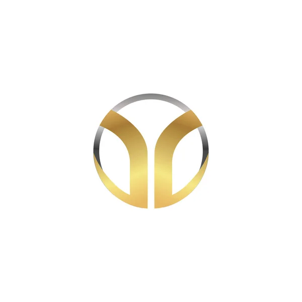 Λογότυπο Χρυσή Γραμματοσειρά Σύμβολο Πολυτελές Σχέδιο — Διανυσματικό Αρχείο
