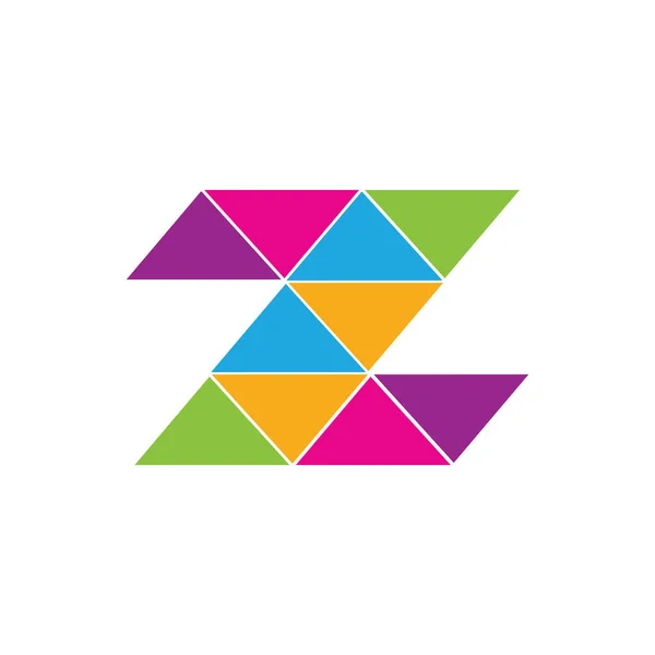 Logotipo Del Triángulo Concepto Geométrico — Vector de stock