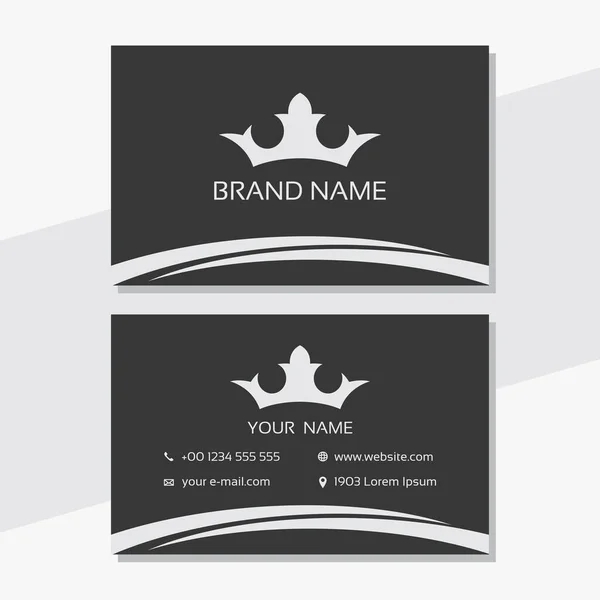 Luxury Vector Logotype Business Card Template — Stock Vector
