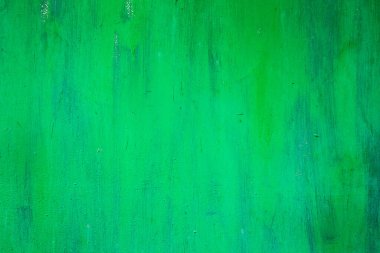 Parlak yeşil paslı boyanmış metal dokusu