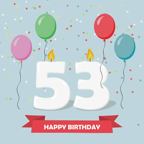 53 Ans Anniversaire Images Vectorielles 53 Ans Anniversaire Vecteurs Libres De Droits Depositphotos