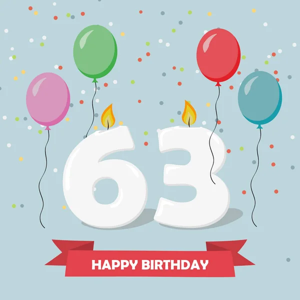 63 Ans Images Vectorielles 63 Ans Vecteurs Libres De Droits Depositphotos