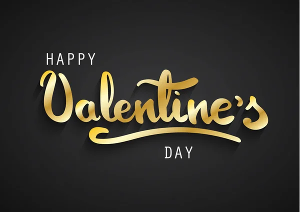 Feliz Tarjeta Felicitación Del Día San Valentín Felices Letras San — Vector de stock