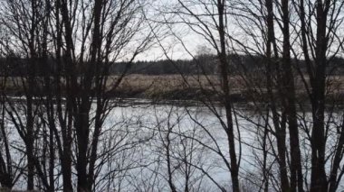 Bahar. Doğa. Akan nehir