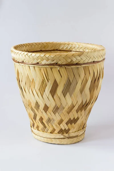 Yiyecek Için Bambu Sepeti — Stok fotoğraf