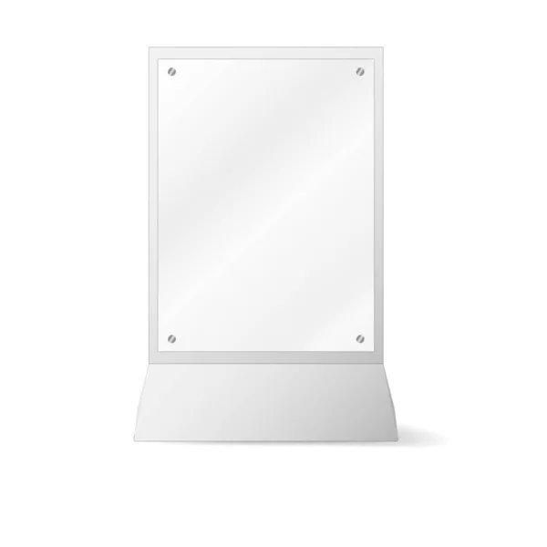 Blank Billboard White Isolate — Stock Vector