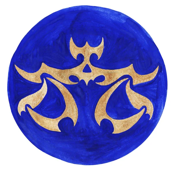 Símbolo Del Zodíaco Libra Ilustración Acuarela Icono Del Zodíaco Astrología — Foto de Stock