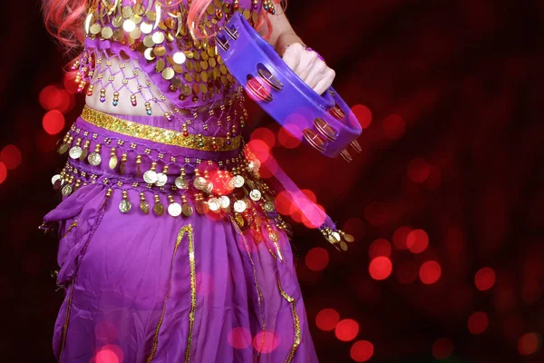 Gros Plan Sur Motion Blur Belly Dancer — Photo