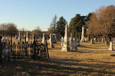 Henderson TX - 21 Ocak 2025: Henderson Teksas 'taki Tarihi Şehir Mezarlığı