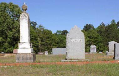 Troup, TX -11 Nisan 2025: Troup Texas 'ın dışındaki Tarihi Rucker Mezarlığı