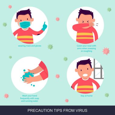 Virüs ve karikatür örneklerinden alınan önlemler