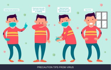 Virüs ve karikatür örneklerinden alınan önlemler