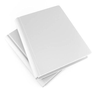 Boş beyaz defterin 3d çizimi