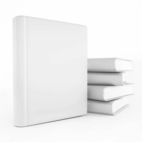 Ilustrace Prázdného Bílého Notebooku — Stock fotografie