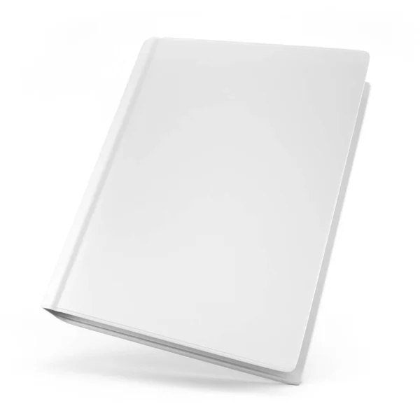 Ilustração Notebook Branco Branco — Fotografia de Stock