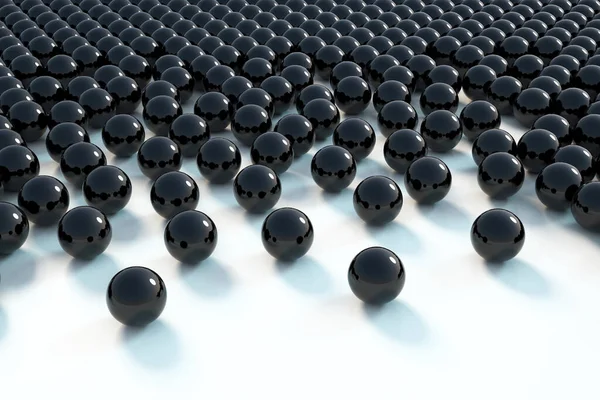 3d rendering of black sphere backgroun