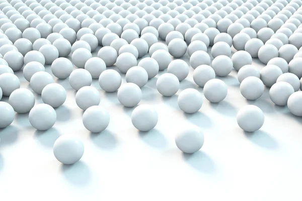 3d rendering of white sphere background