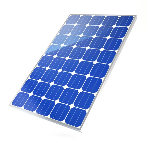 Solar Panels White Background — Stock Photo, Image