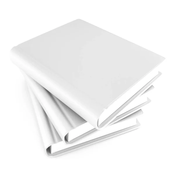 3D空白白色笔记本图解 — 图库照片